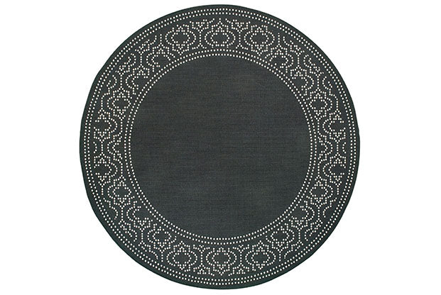 Oriental Weavers Marina 1247K Black, Ivory