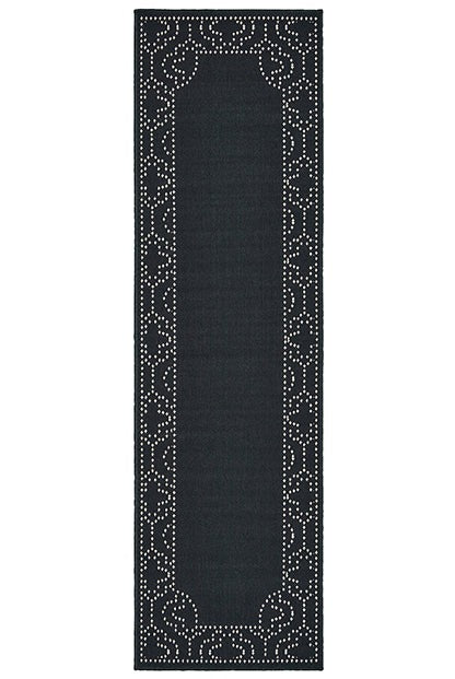 Oriental Weavers Marina 1247K Black, Ivory