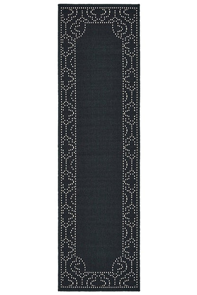 Oriental Weavers Marina 1247K Black, Ivory