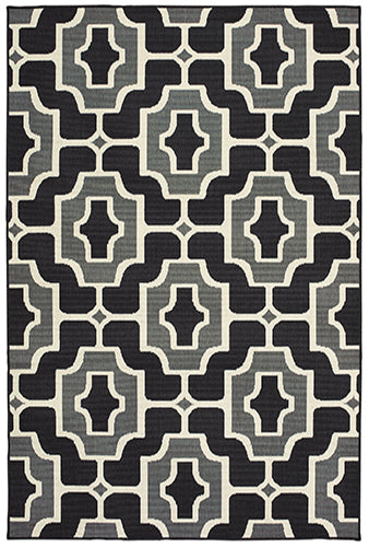 Oriental Weavers Marina 1491Z Black, Grey