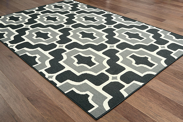 Oriental Weavers Marina 1491Z Black, Grey