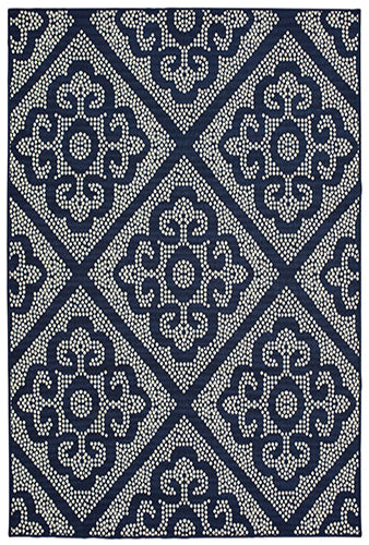 Oriental Weavers Marina 3804B Navy, Ivory