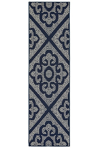 Oriental Weavers Marina 3804B Navy, Ivory