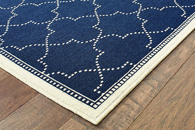 Oriental Weavers Marina 6025P Navy, Ivory