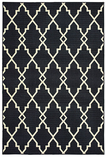 Oriental Weavers Marina 7763K Black, Ivory