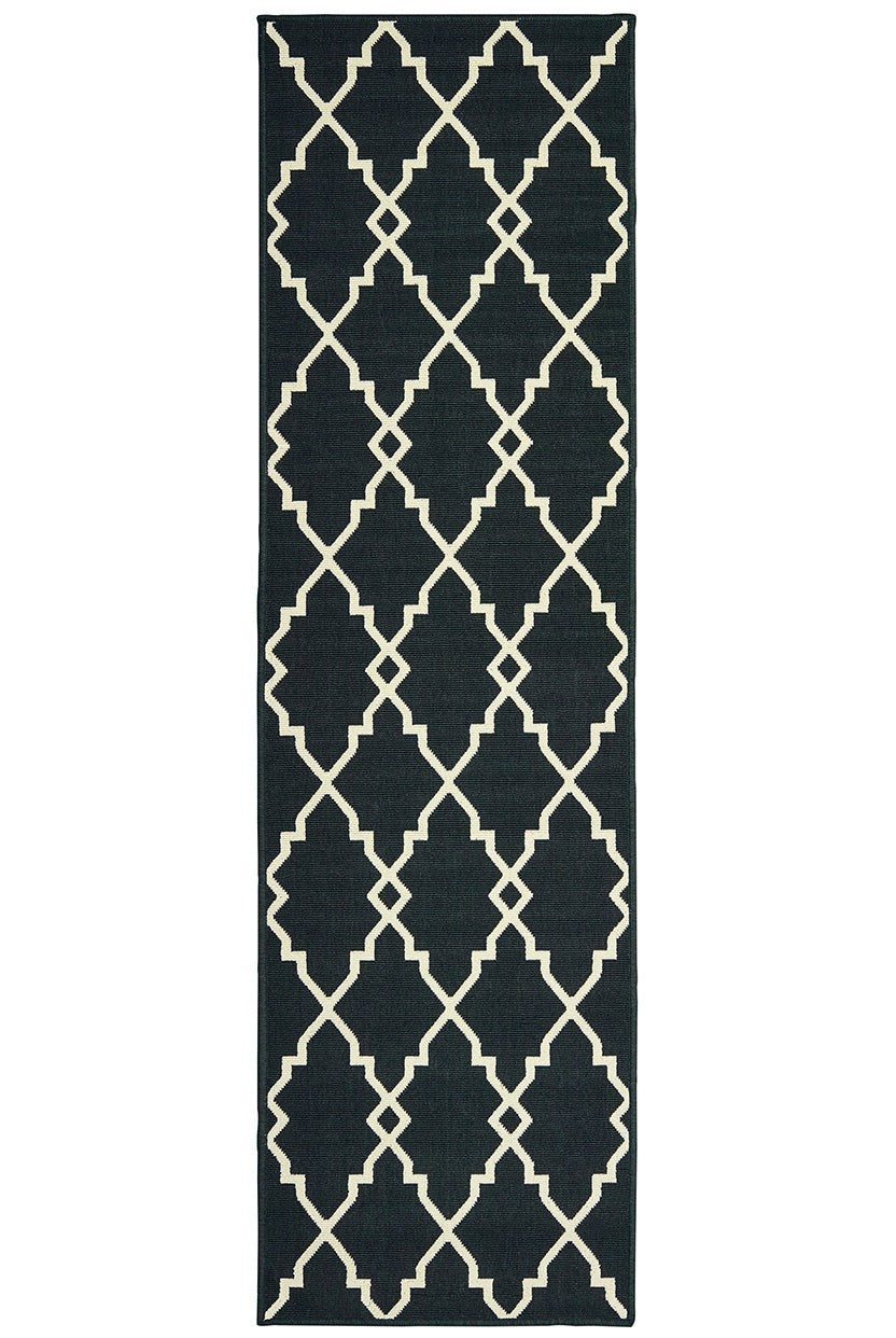 Oriental Weavers Marina 7763K Black, Ivory