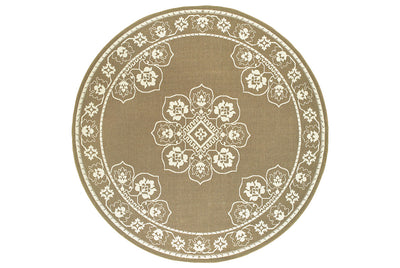 Oriental Weavers Marina 7764J Tan, Ivory