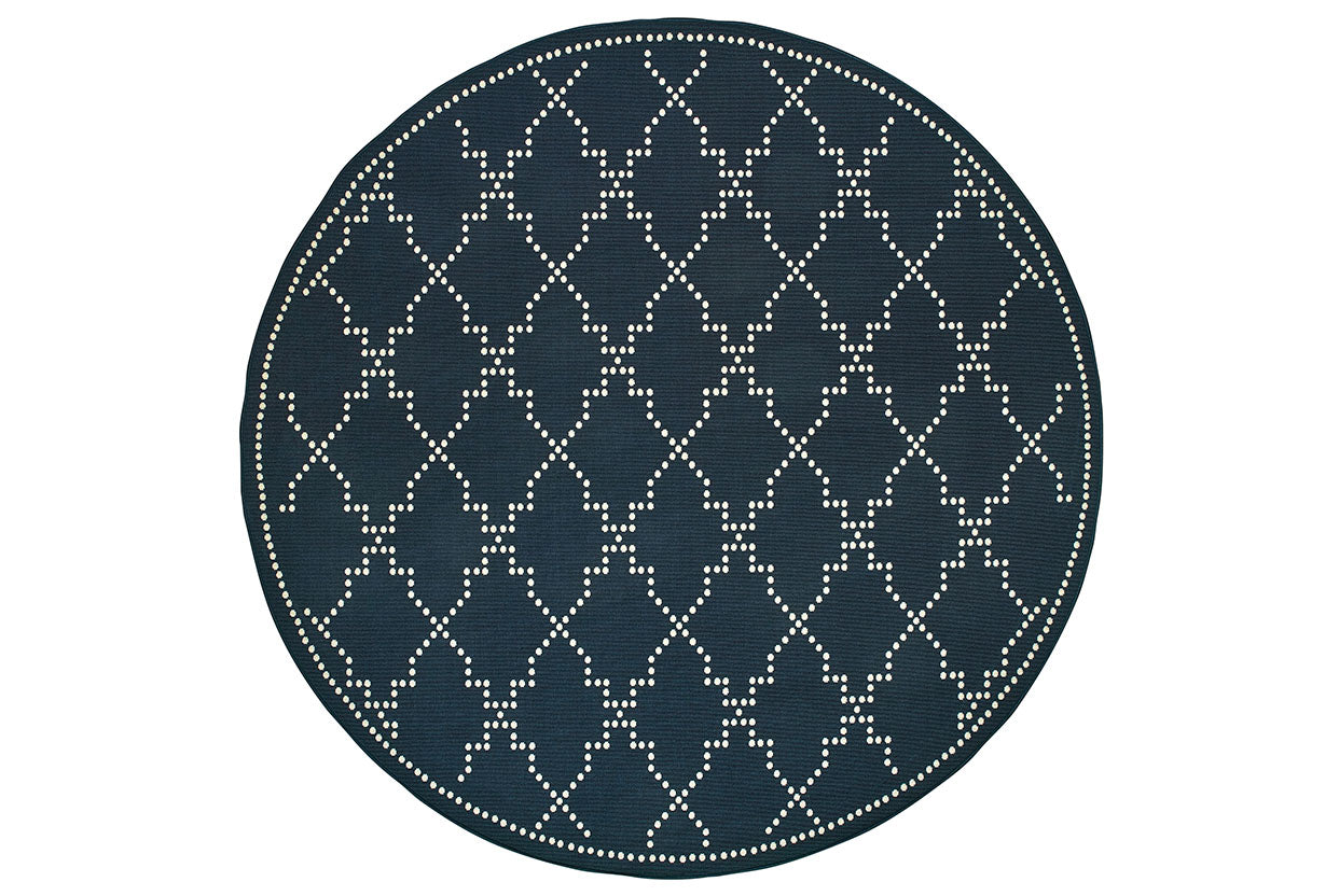 Oriental Weavers Marina 7765B Navy, Ivory