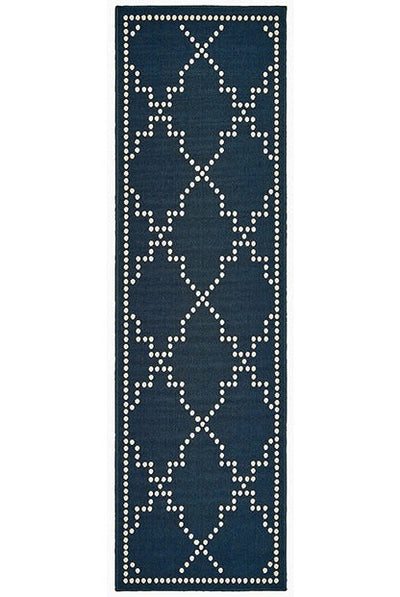 Oriental Weavers Marina 7765B Navy, Ivory