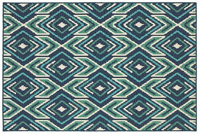 Oriental Weavers Meridian 2209B Navy, Green