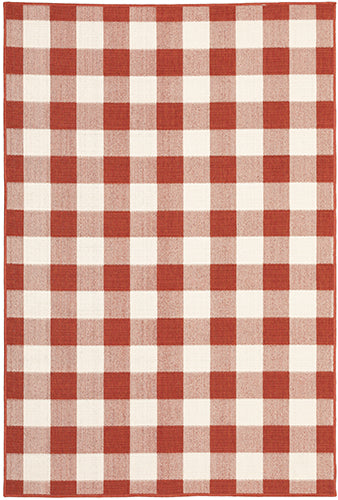 Oriental Weavers Meridian 2598R Red, Ivory