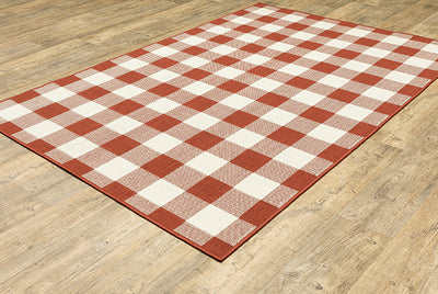 Oriental Weavers Meridian 2598R Red, Ivory