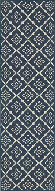 Oriental Weavers Meridian 5703B Navy, Ivory