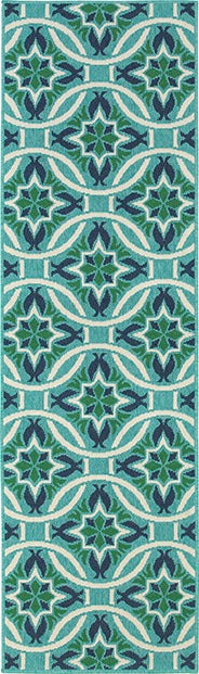 Oriental Weavers Meridian 5868L Blue, Green