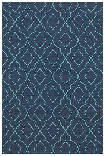 Oriental Weavers Meridian 7541B Navy, Blue