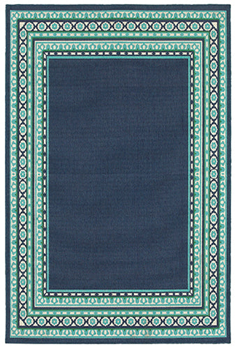 Oriental Weavers Meridian 9650B Navy, Green