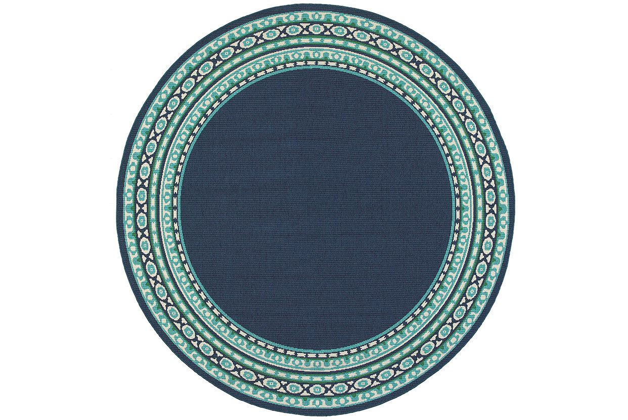 Oriental Weavers Meridian 9650B Navy, Green