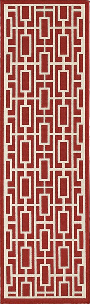 Oriental Weavers Meridian 9754R Red, Ivory