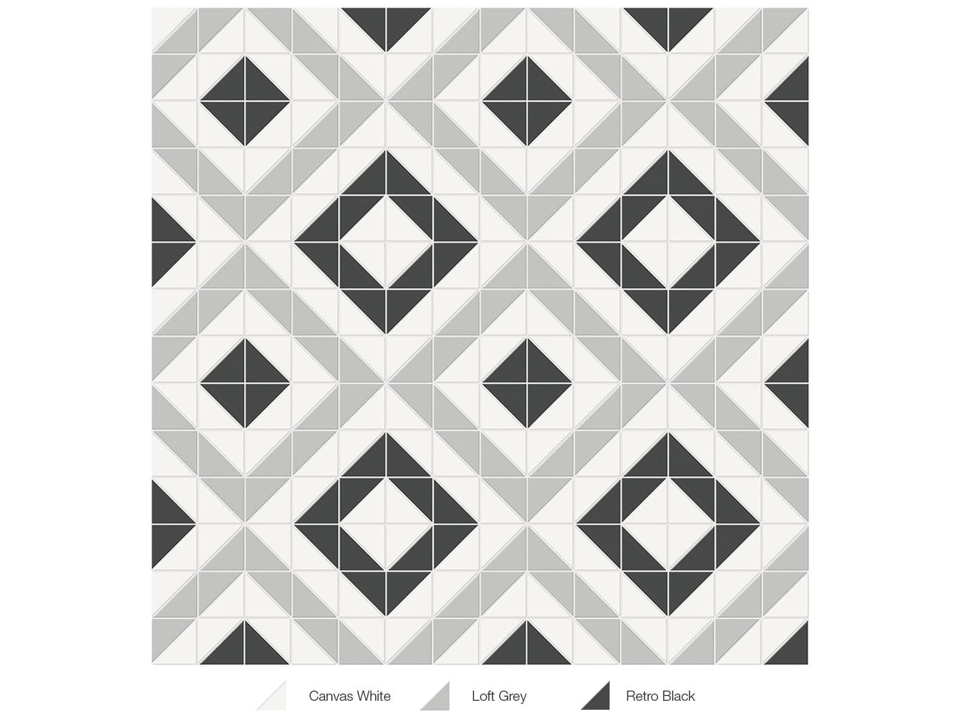 Anatolia Soho Cubic Pattern Blend 10" x 10" Porcelain Mosaic