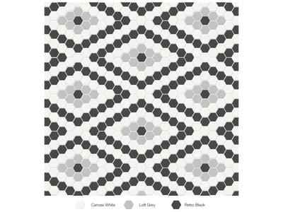 Anatolia Soho Diamond Pattern Blend 7.68" x 13.31" Porcelain Mosaic