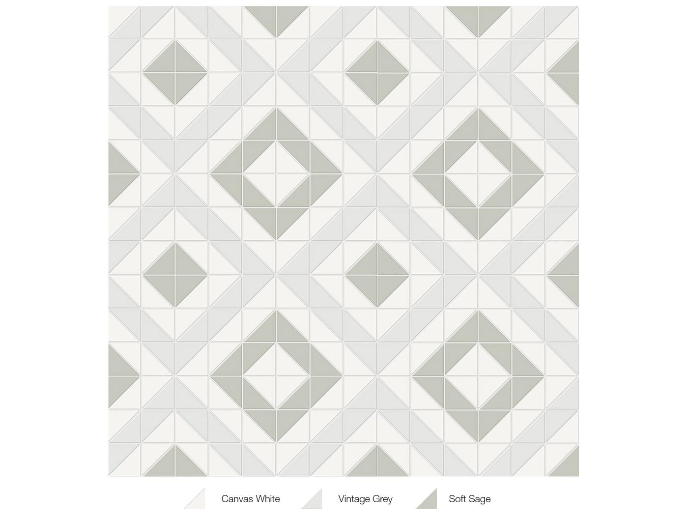 Anatolia Soho Cubic Pattern Blend 10" x 10" Porcelain Mosaic