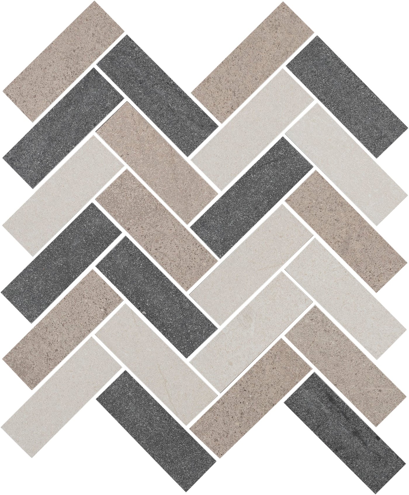 Portobello America St. Martin 1 x 4 Herringbone 12" x 14" Porcelain Mosaic