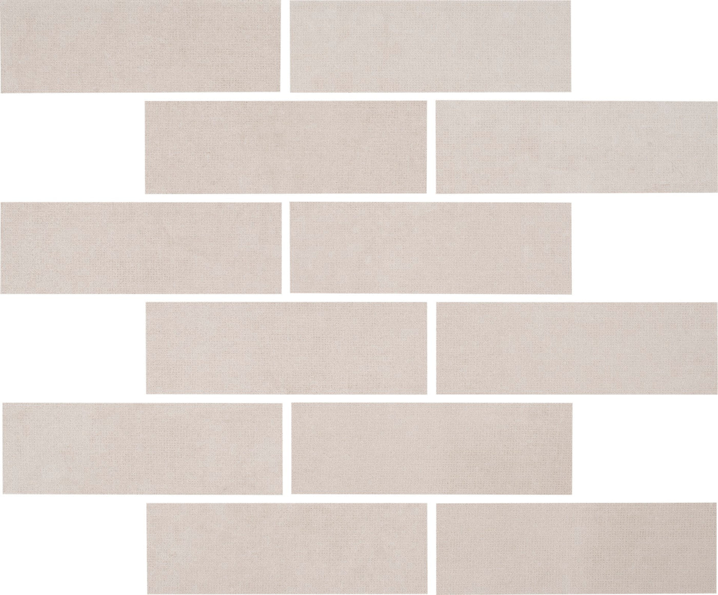 Portobello America Fusion 2 x 6 12" x 14" Porcelain Mosaic