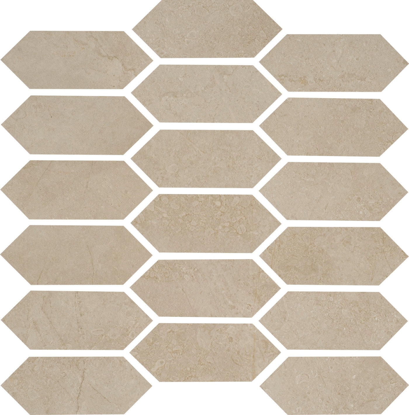 Portobello America St. Croix 2 x 5 Picket 12" x 12" Porcelain Mosaic