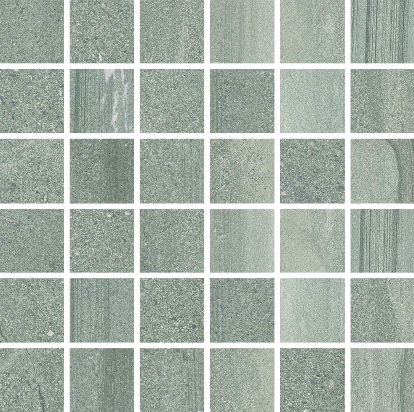 Portobello America Sandwaves 2 x 2 12" x 12" Porcelain Mosaic