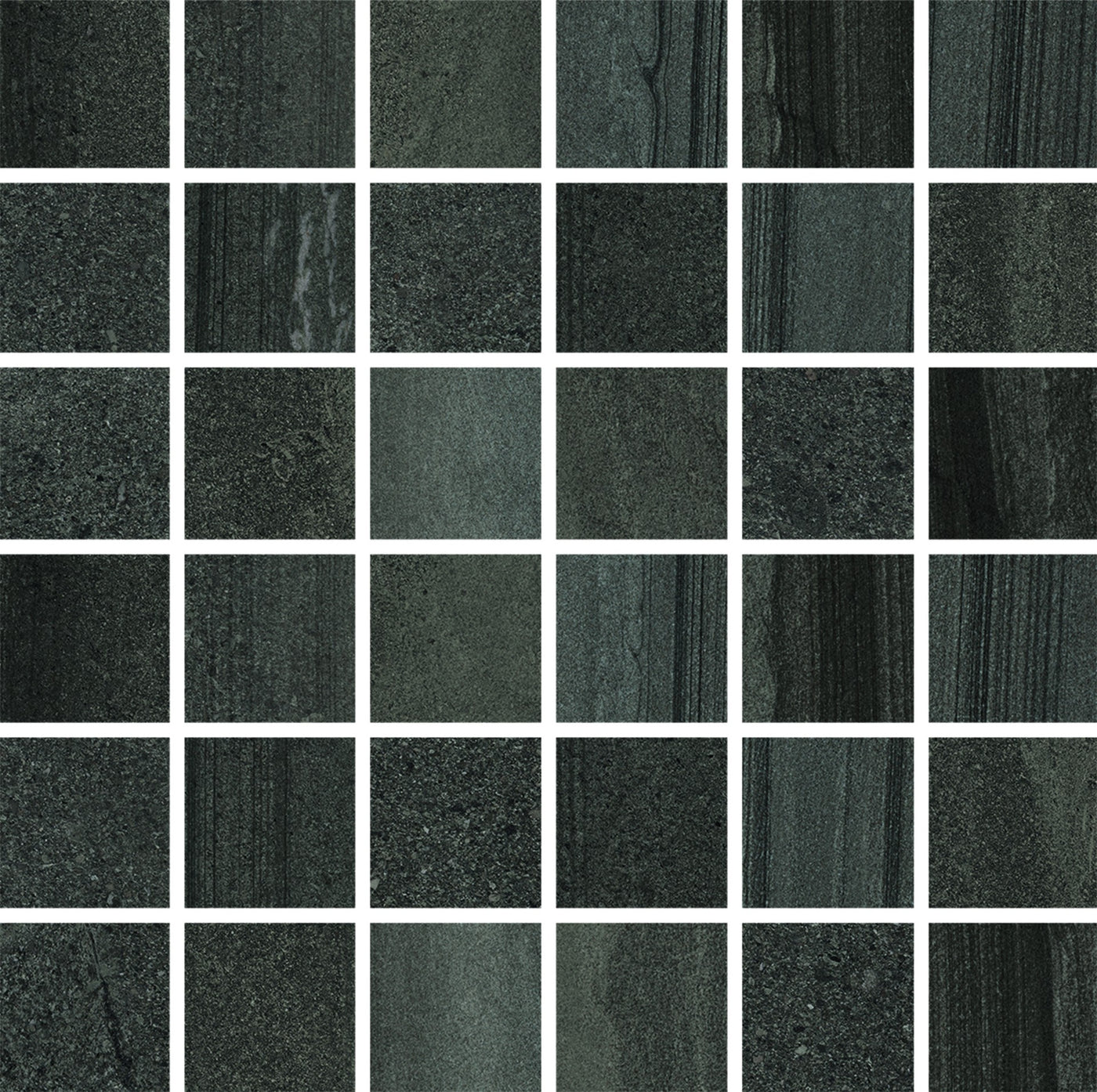 Portobello America Sandwaves 2 x 2 12" x 12" Porcelain Mosaic