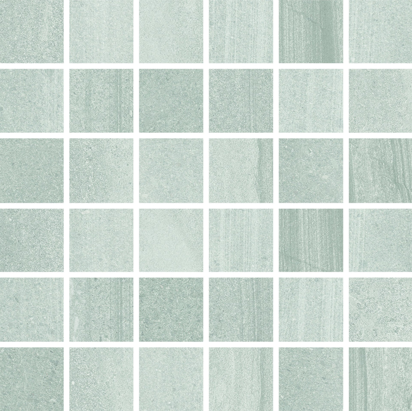 Portobello America Sandwaves 2 x 2 12" x 12" Porcelain Mosaic