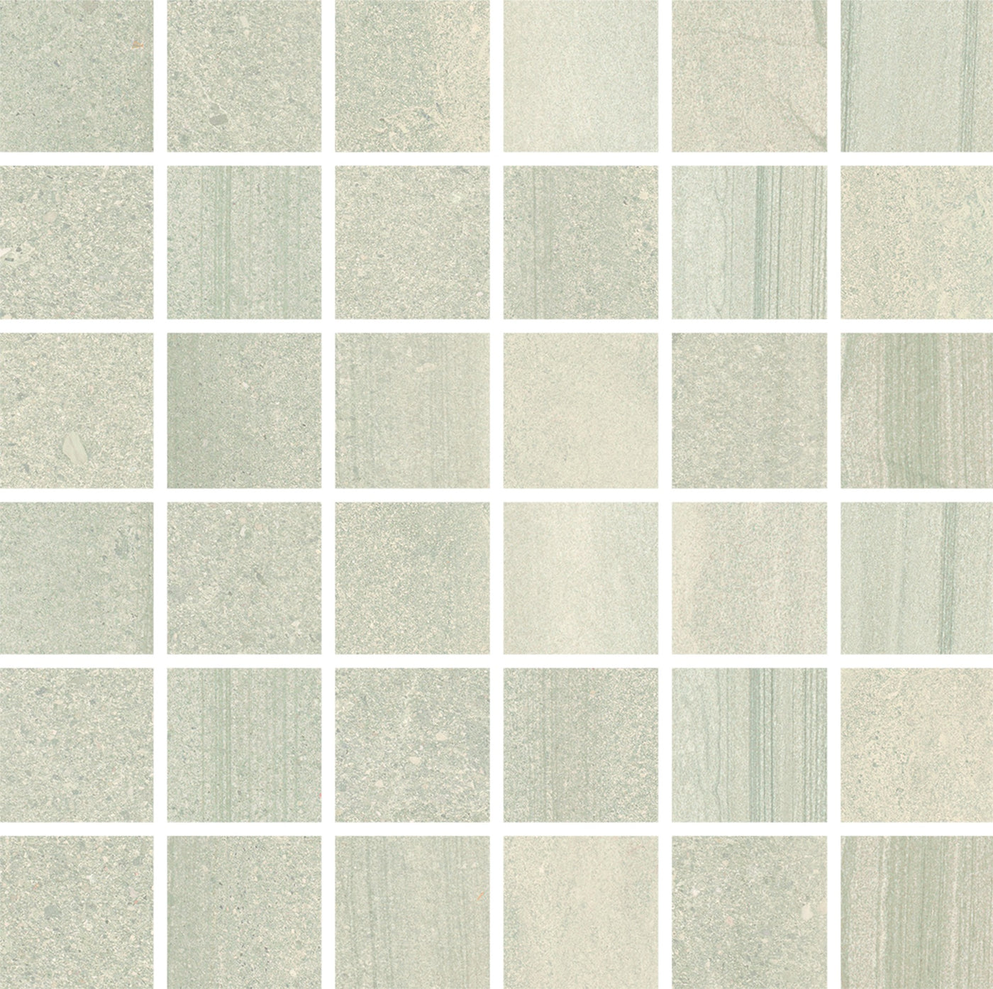 Portobello America Sandwaves 2 x 2 12" x 12" Porcelain Mosaic