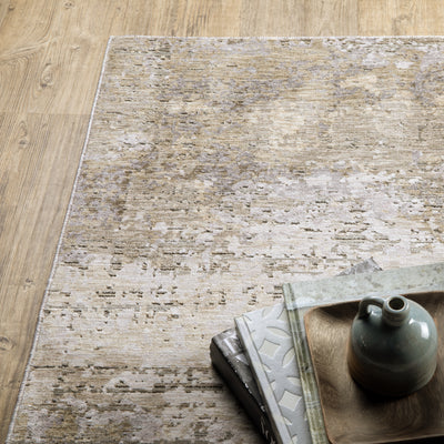 Oriental Weavers Nebulous 001H9 Beige, Grey 9'10" x 12'10"