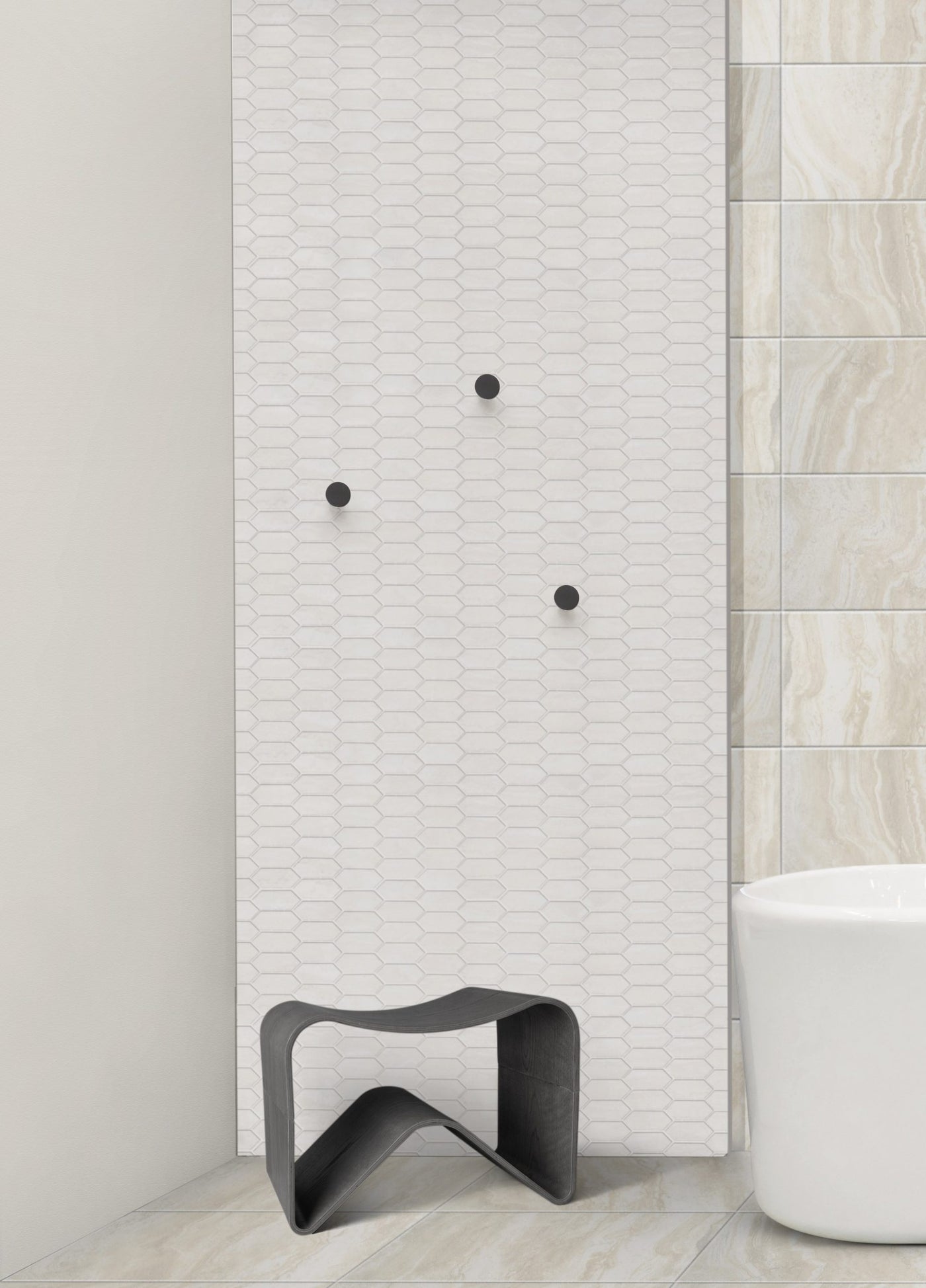 Portobello America Tivoli 2 x 5 Picket 12" x 12" Porcelain Mosaic