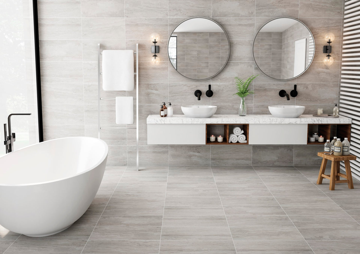 Portobello America Tivoli Pressed 12" x 24" Porcelain Tile