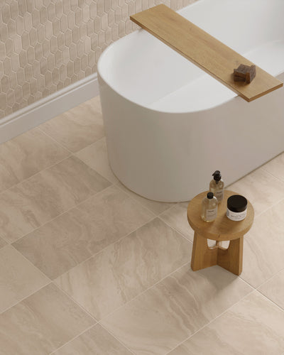 Portobello America Roccia Di Roma 2 x 5 Picket 12" x 12" Porcelain Mosaic