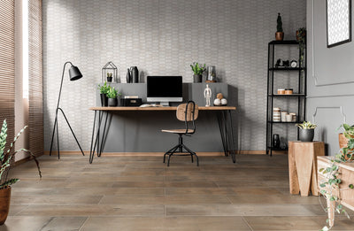 Portobello America Roccia Di Roma 2 x 5 Picket 12" x 12" Porcelain Mosaic