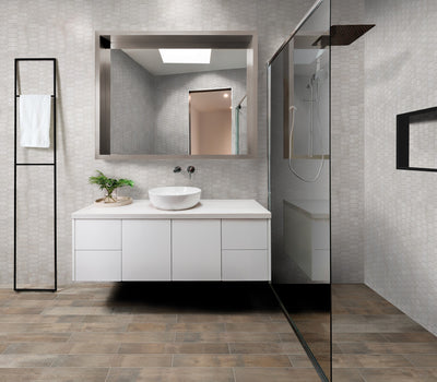Portobello America Roccia Di Roma 2 x 5 Picket 12" x 12" Porcelain Mosaic