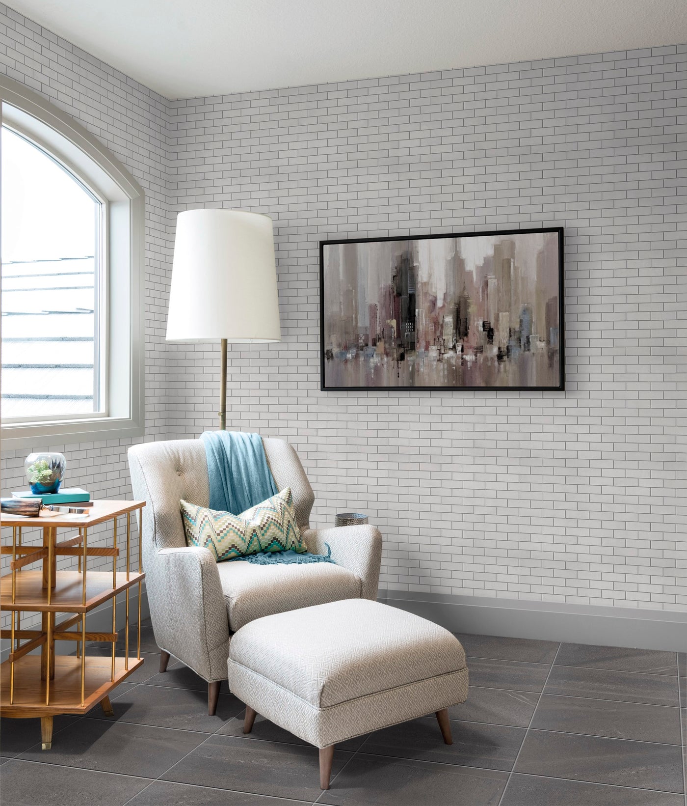 Portobello America Adrock 2 x 6 12" x 14" Porcelain Mosaic