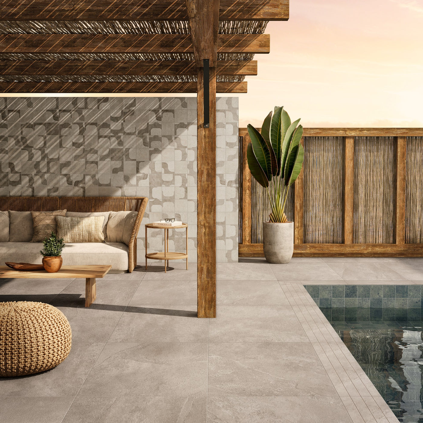 Portobello America Ipanema Deco 8" x 8" Porcelain Tile