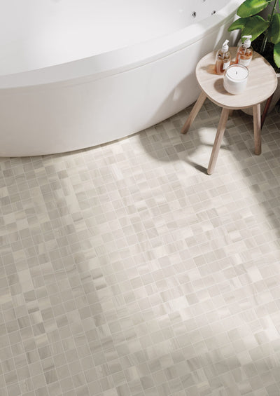 Portobello America Sandwaves 2 x 2 12" x 12" Porcelain Mosaic