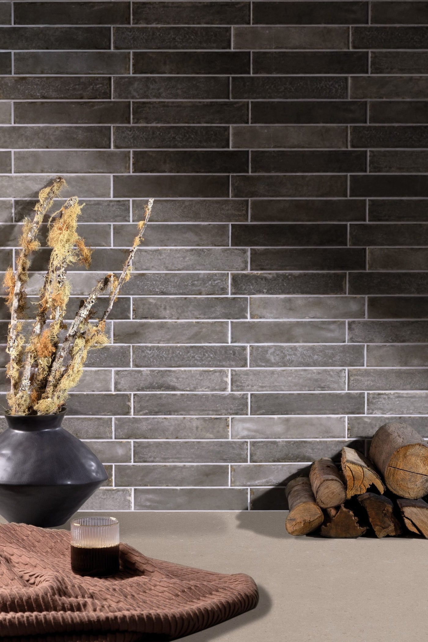 Portobello America Organic Clay 2" x 10" Ceramic Tile