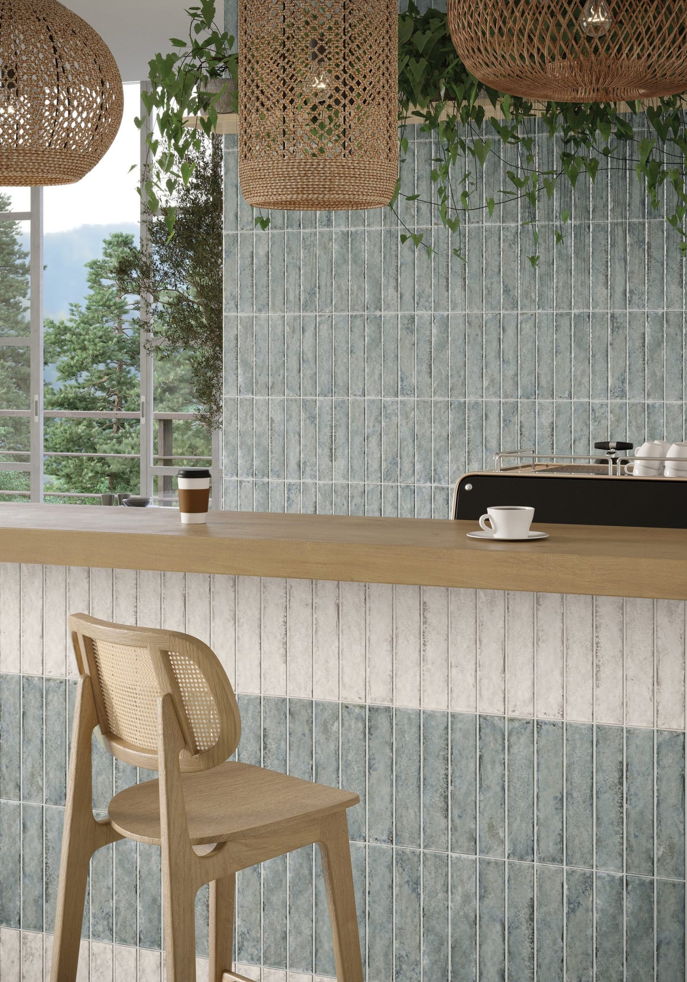 Portobello America Organic Clay 2" x 10" Ceramic Tile