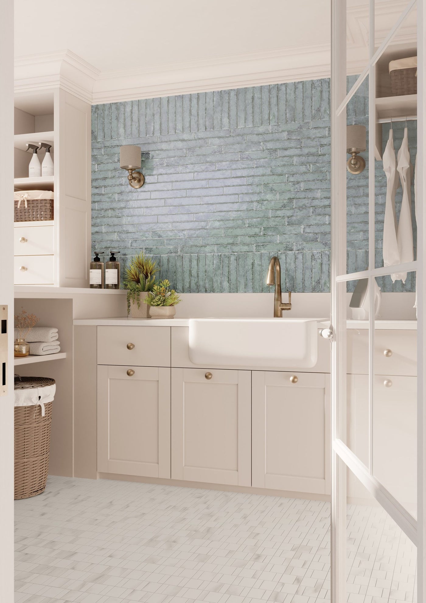 Portobello America Organic Clay 2" x 10" Ceramic Tile