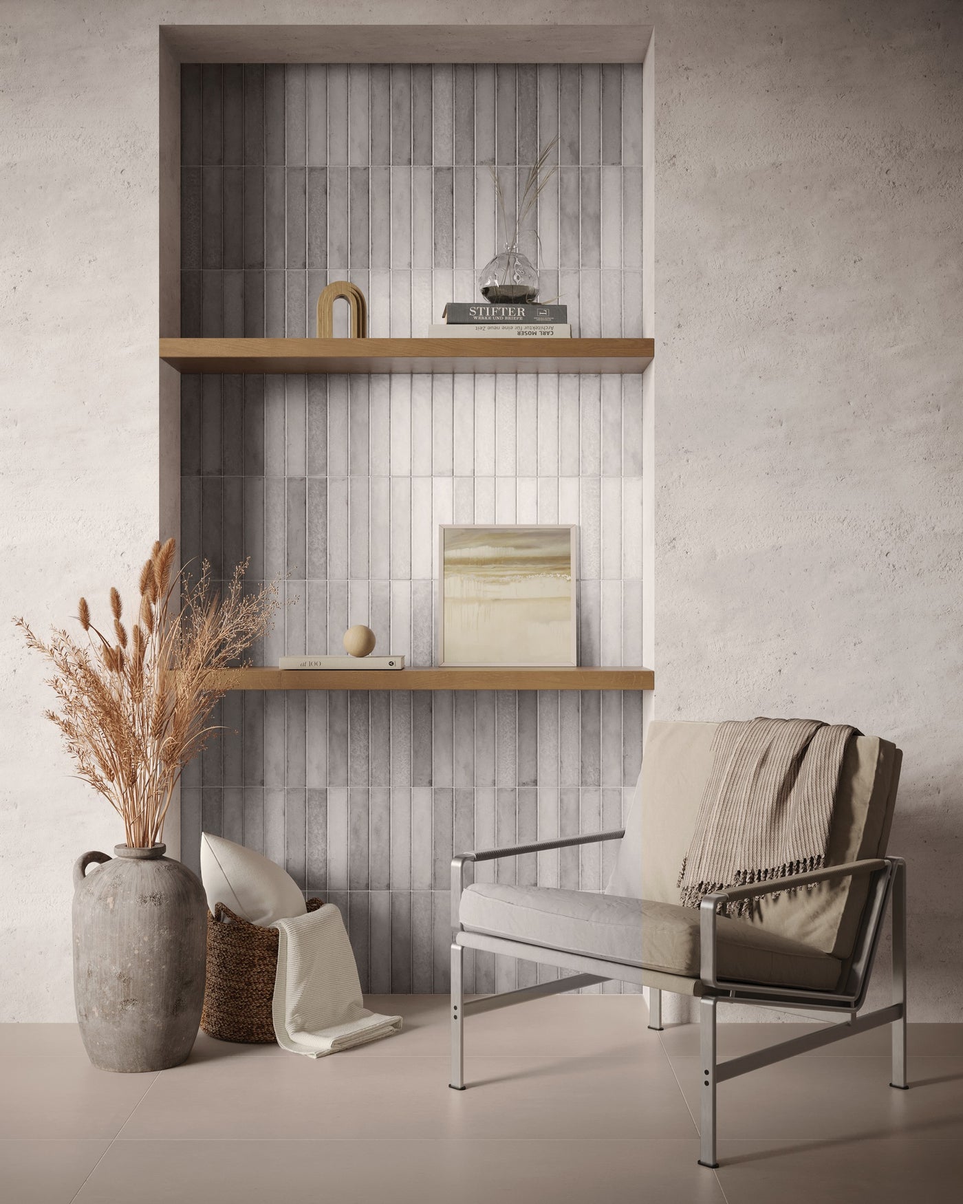 Portobello America Organic Clay 2" x 10" Ceramic Tile