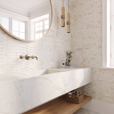 Portobello America Apuano Oro Deco 24" x 48" Porcelain Tile