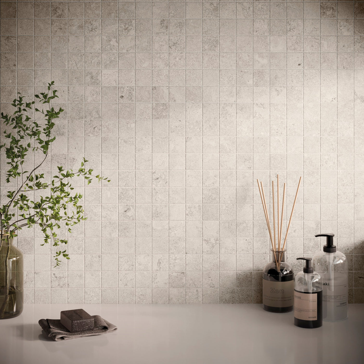Portobello America Norian 2 x 2 12" x 12" Porcelain Mosaic