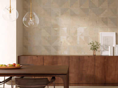 Portobello America Norian Triangle 12" x 16" Porcelain Mosaic