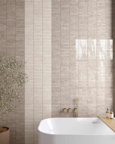 Portobello America Norian 1 x 6 Stripe 12" x 12" Porcelain Mosaic