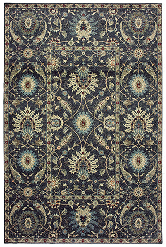 Oriental Weavers Raleigh 022K5 Navy, Ivory